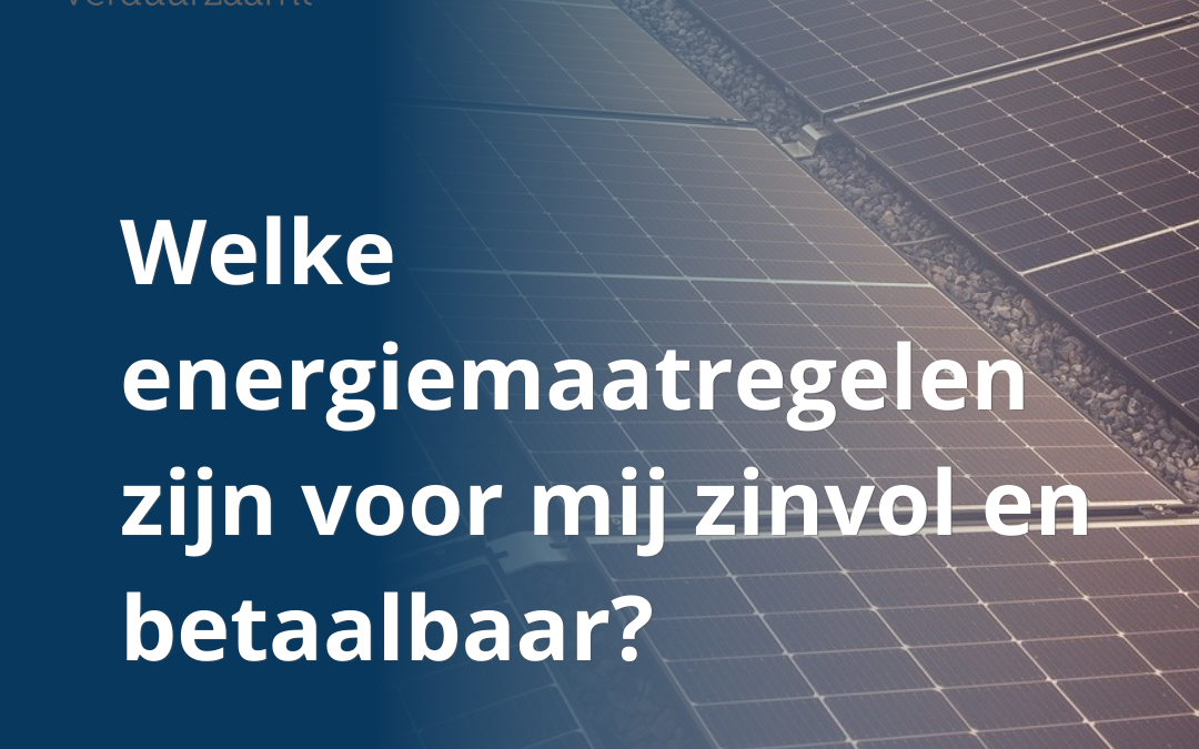 Beschermd: Welke energiemaatregelen zijn voor mij zinvol en betaalbaar?